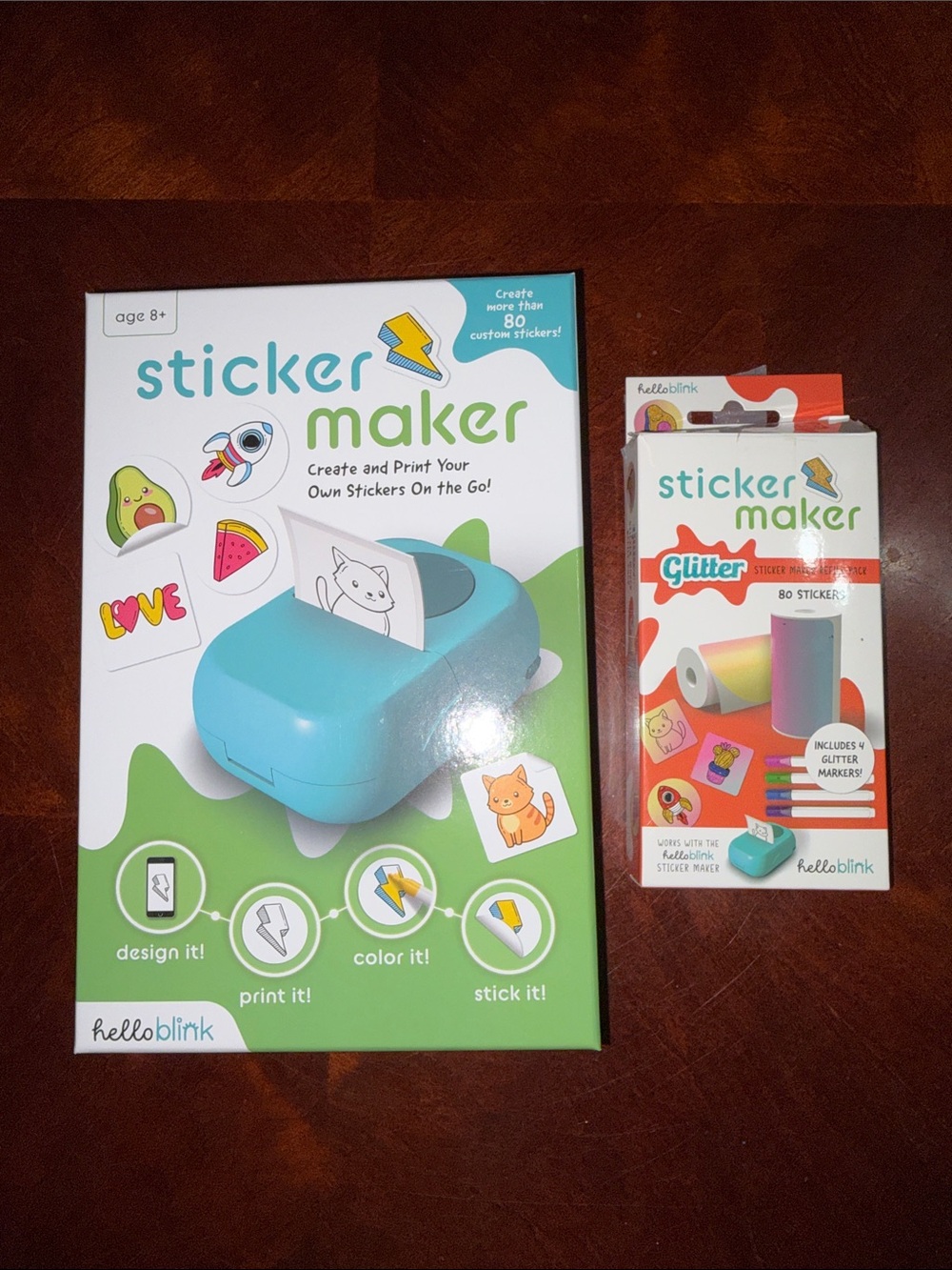 Hello blink sticker maker